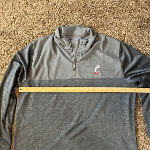University Of Cincinnati Bearcats Champion Fleece Quarter Zip Size 2XL - Picture 5 of 7